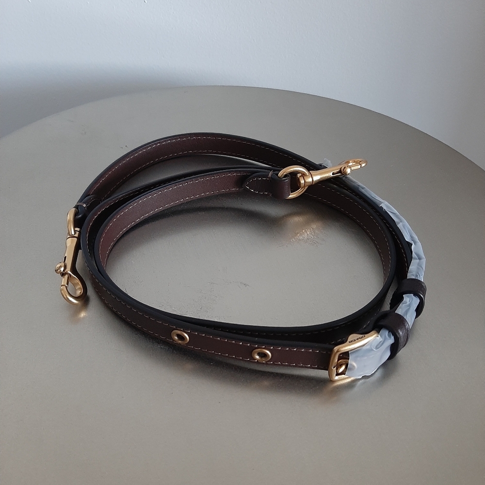 Coach adjustable leather strap